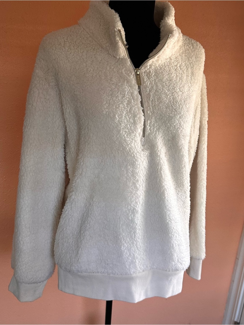 Calvin Klein Sherpa Half-Zip Pullover Sweater
